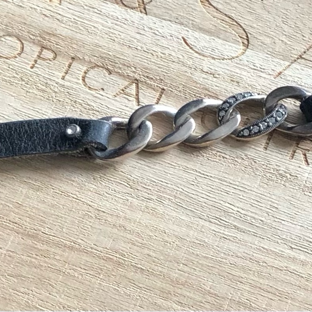 Silpada Silver 925 and Leather Bracelet